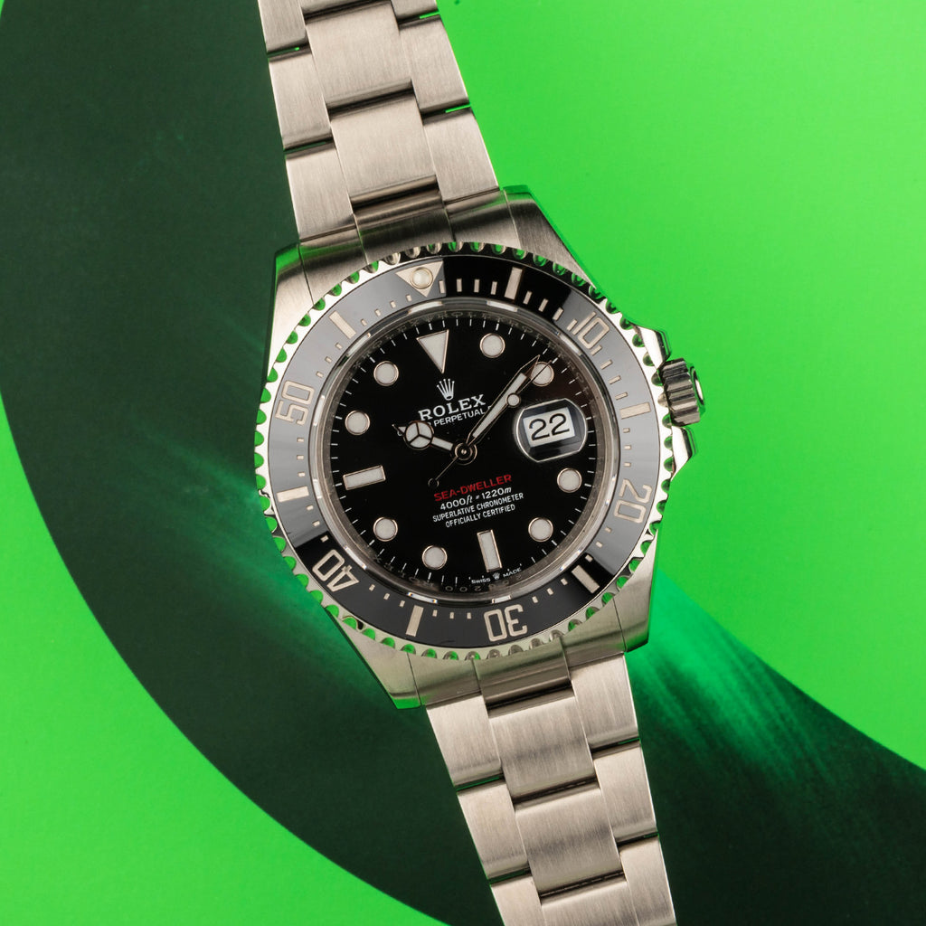 Rolex sea outlet dweller red letter