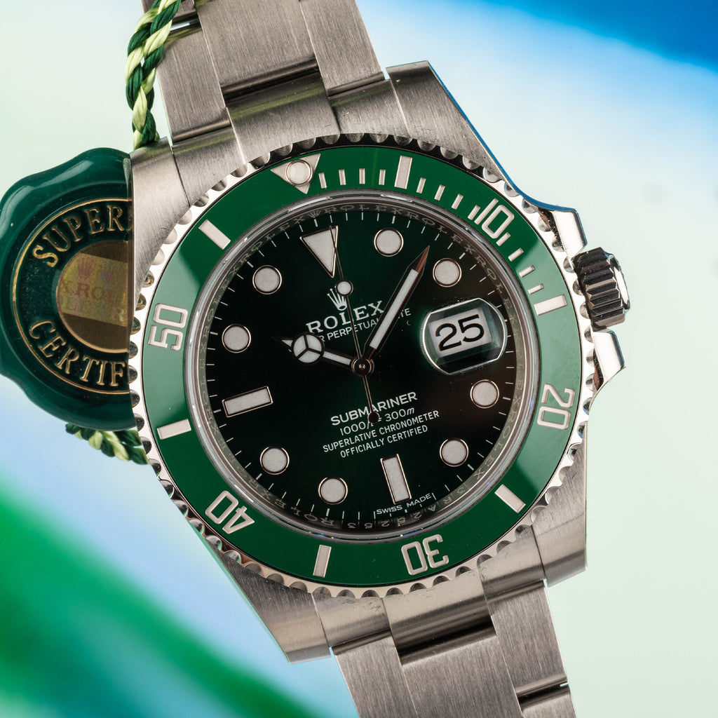 2018 Rolex Green Submariner reference 116610LV: HULK: NEW OLD