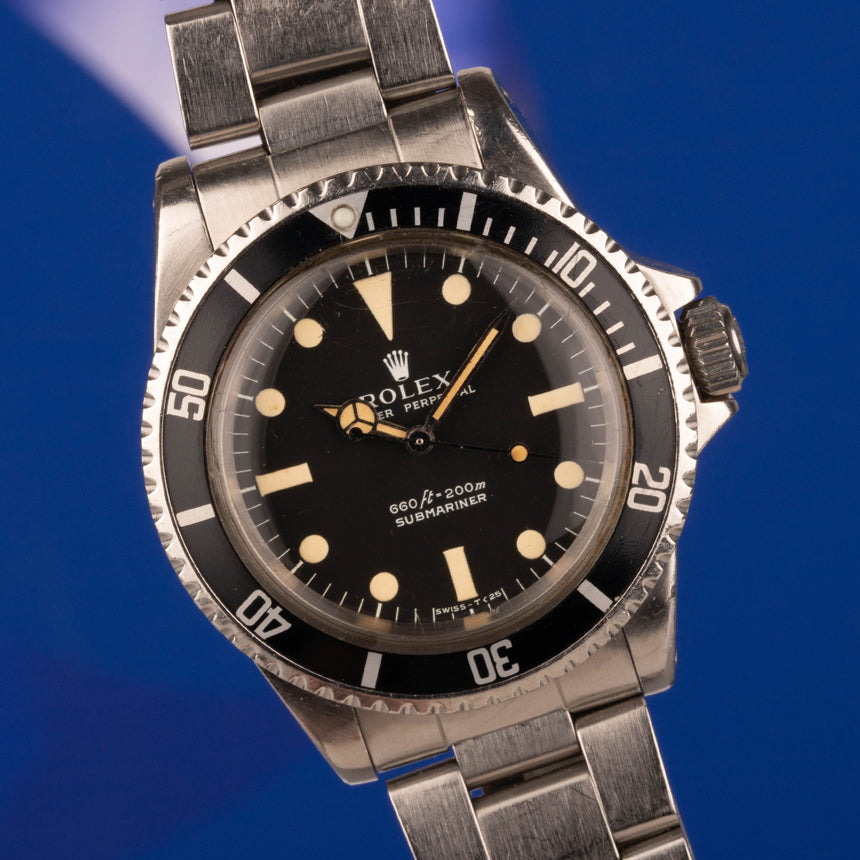 1973 Rolex submariner reference 5513, serif dial