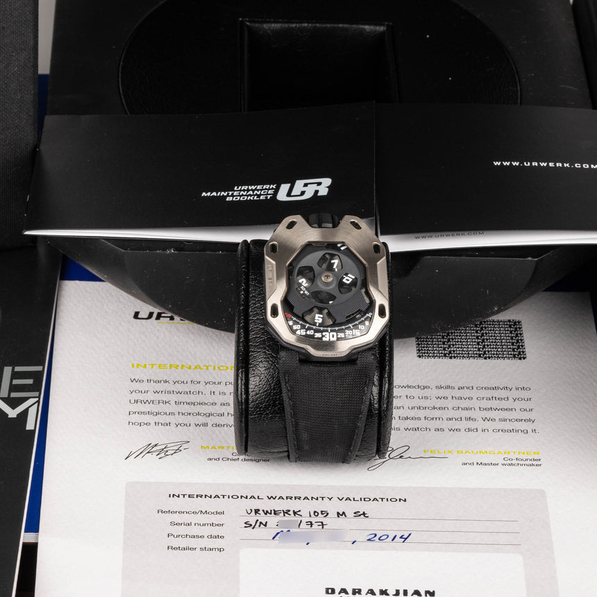 2014 Urwerk-105m Iron Night Full Set 77 pieces limited Top conditions !