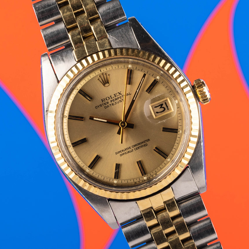 1972 Rolex Datejust Steel and Gold ref 1601: TOP CONDITIONS