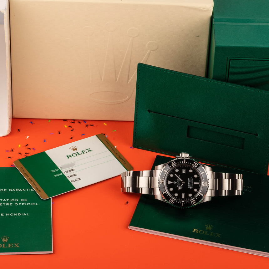 2014 Rolex SeaDweller SD 4000 ref 116600: FULL SET TOP CONDITIONS