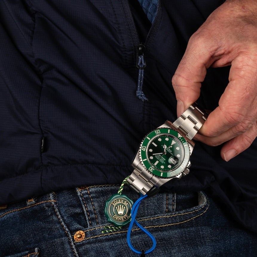 2018 Rolex Green Submariner reference 116610LV: HULK: NEW OLD