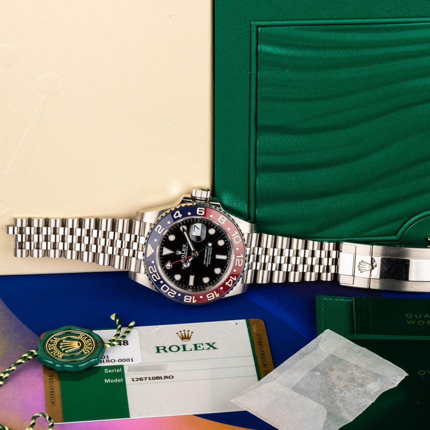 2019 Rolex GMT Master Pepsi ref: 126710BLRO Full Set NEW Unworn