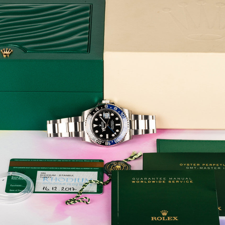2017 Rolex NEW OLD STOCK Batman gmt ref 116710BLNR: Full NEW