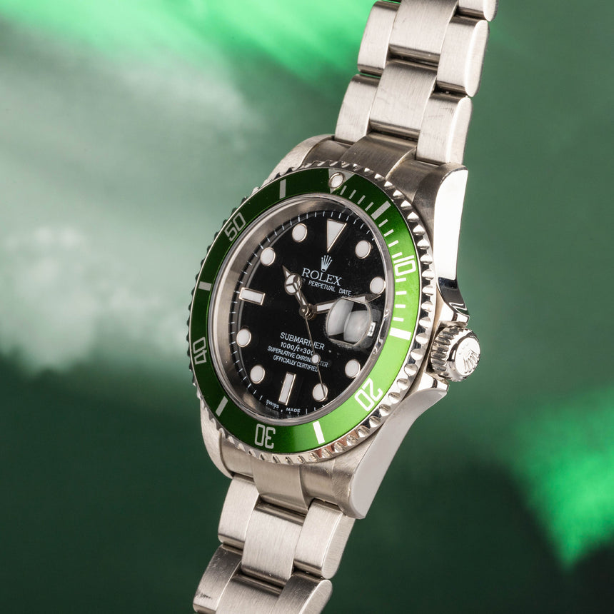 2003 Rolex Submariner Lunette Verte reference 16610LV: F0 serial