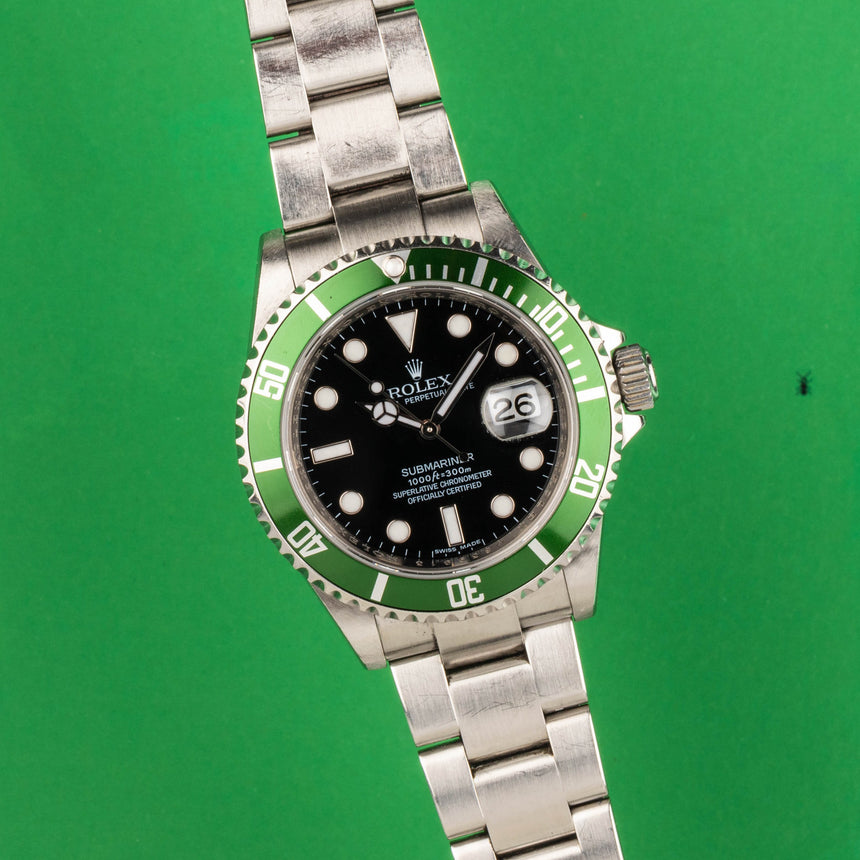 2008 Rolex Submariner Lunette Verte reference 16610LV: Untouched and full set