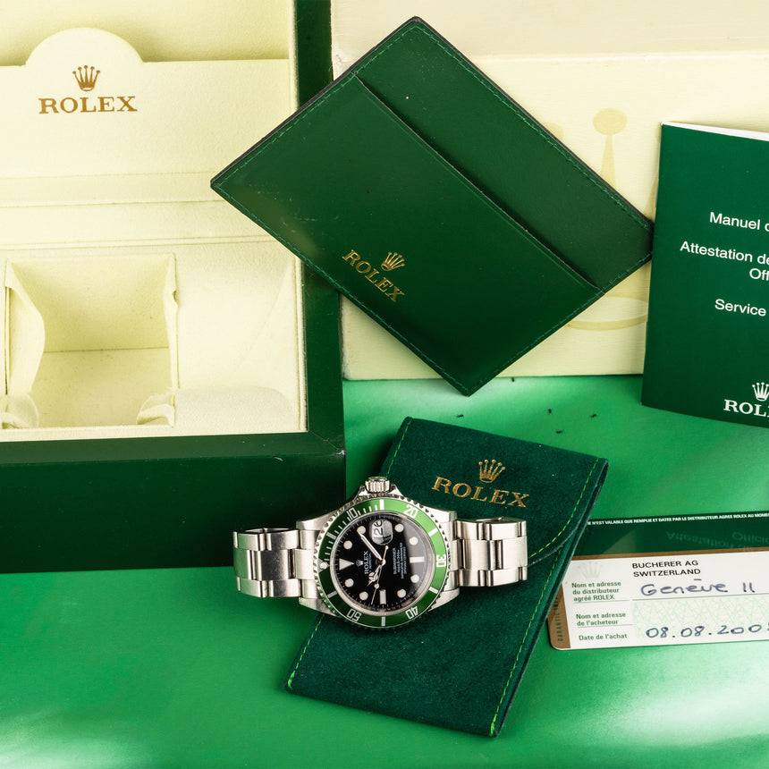 2008 Rolex Submariner Lunette Verte reference 16610LV: Untouched and full set