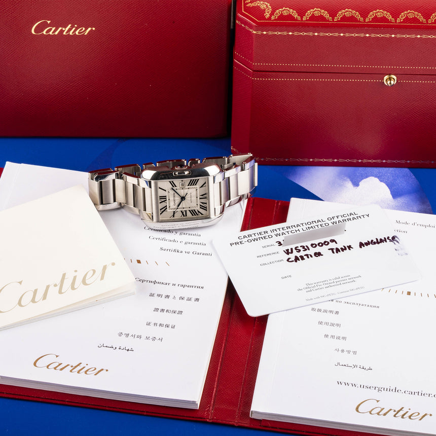 2014 Cartier Tank Anglaise reference W5310009: Full set