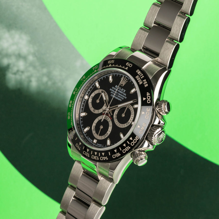 2017 Rolex Daytona ceramic bezel in steel, ref 116500LN, top conditions & FULL SET