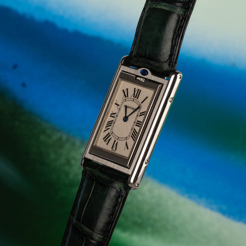 2000 (circa) Cartier Tank Basculante in steel ref 2390