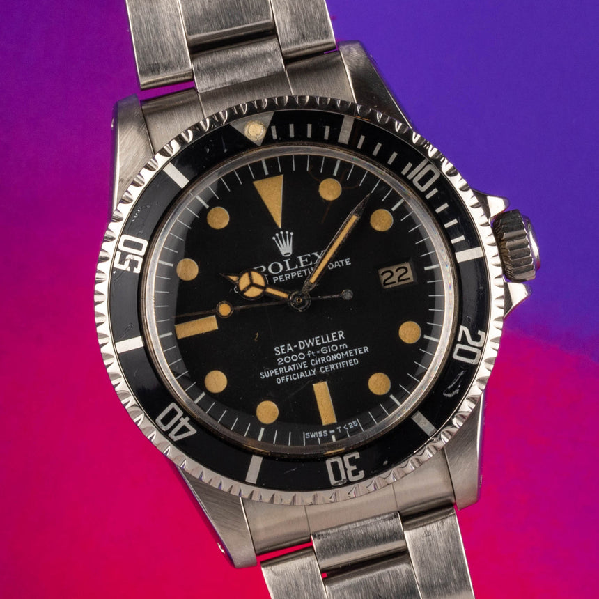 1979 (circa) Rolex Sea-dweller 1665 Greta white mk1 in top conditions, crazy patina