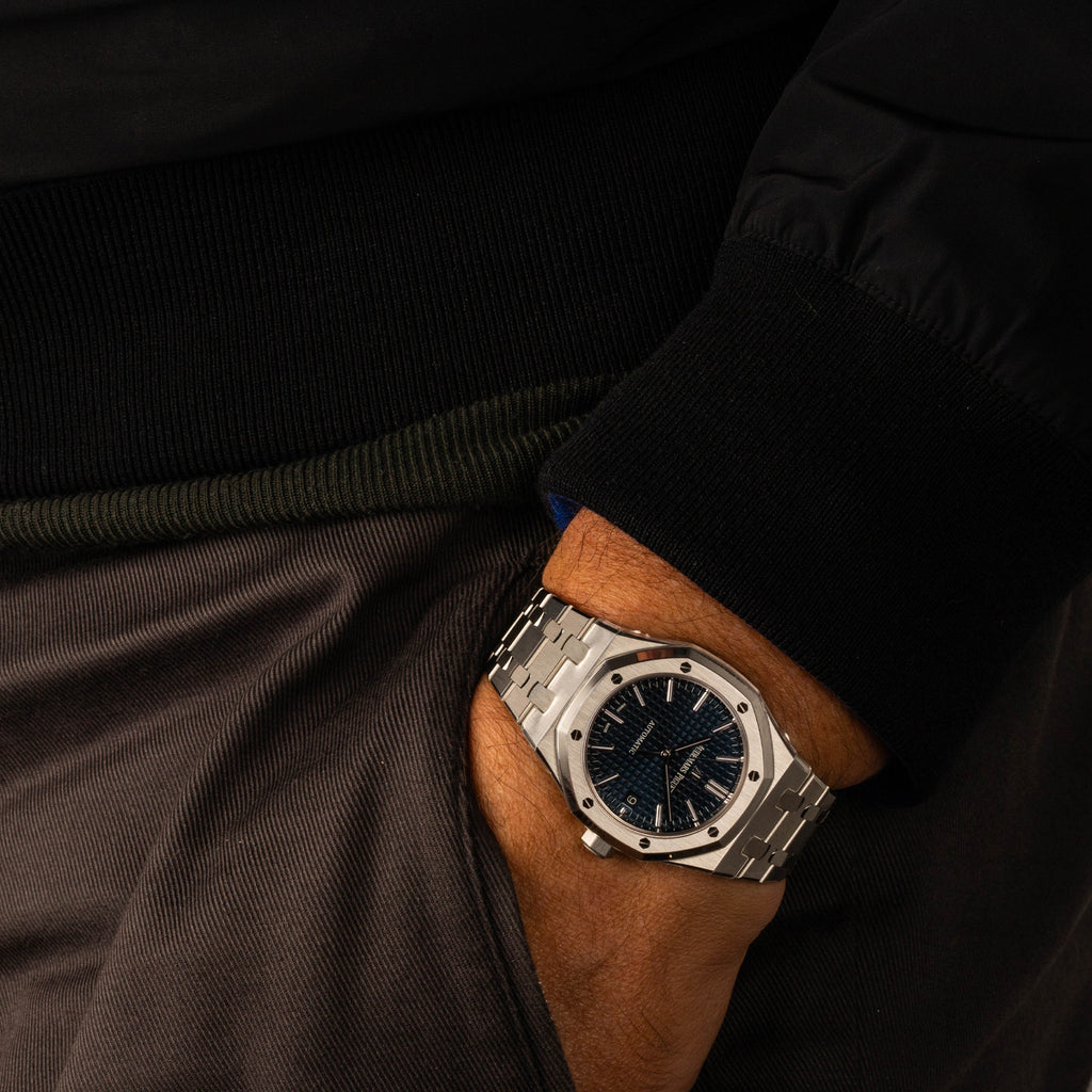 2021 AP RO blue dial ref 15450st: FULL SET NEW STICKERS – TOKANT