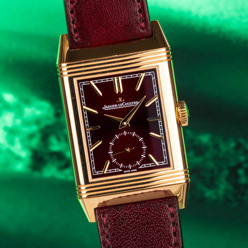 2022 Jaeger-LeCoultre Reverso Burgundy dial & Rose gold ref: Q713256J Full set