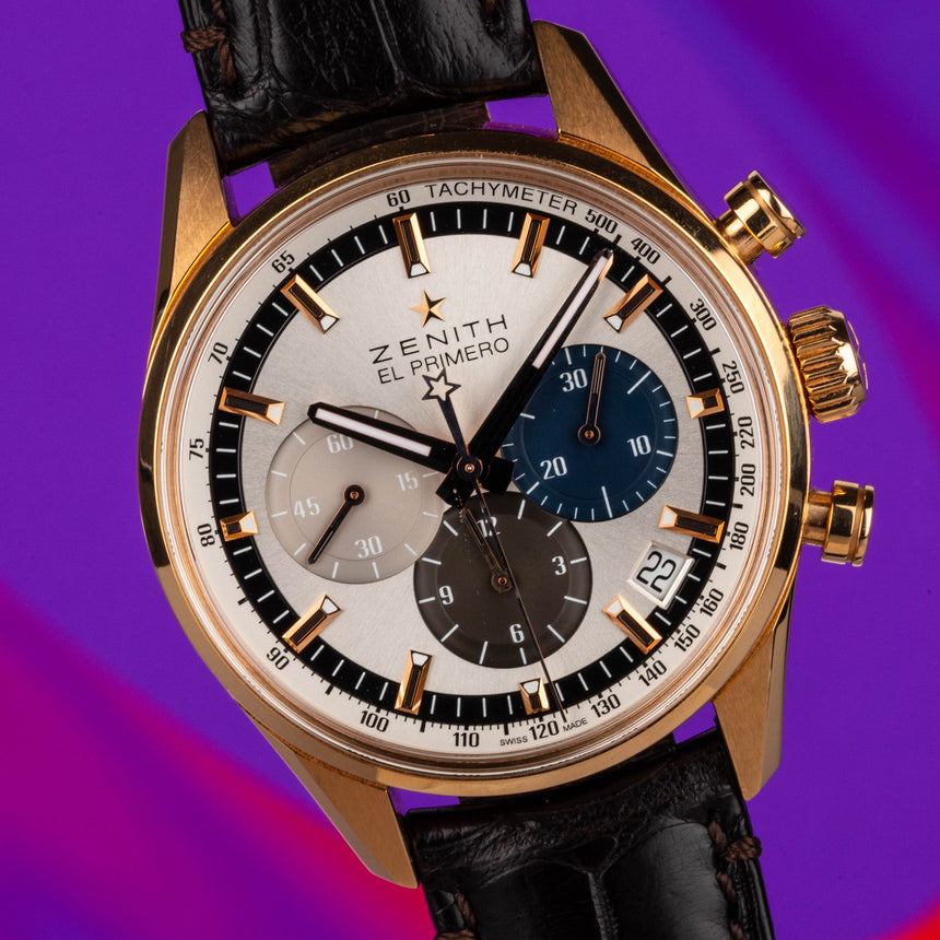 2019 Zenith El Primero Chronomaster in Rose Gold Ref: 18.2150.400/69.C713 Full set