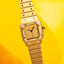 1980 Cartier Santos Gold Factory Diamonds 18k ref.2960 & Box & Service SPECTACULAR 10x Only