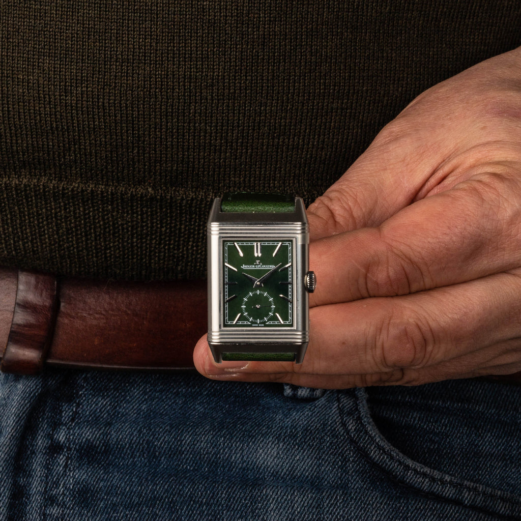 2021 Unworn Jaeger-LeCoultre Reverso Tribute Small Seconds Green dial ...