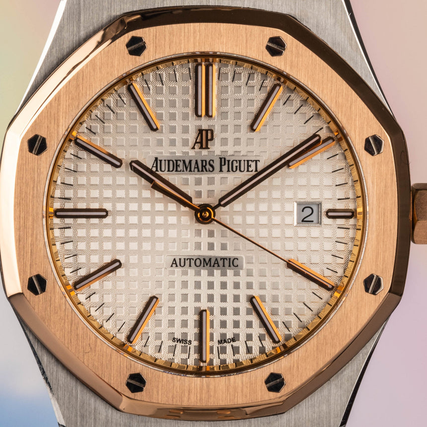 2016 Audemars Piguet Royal Oak steel and gold reference 15400sr: Top conditions FULL SET