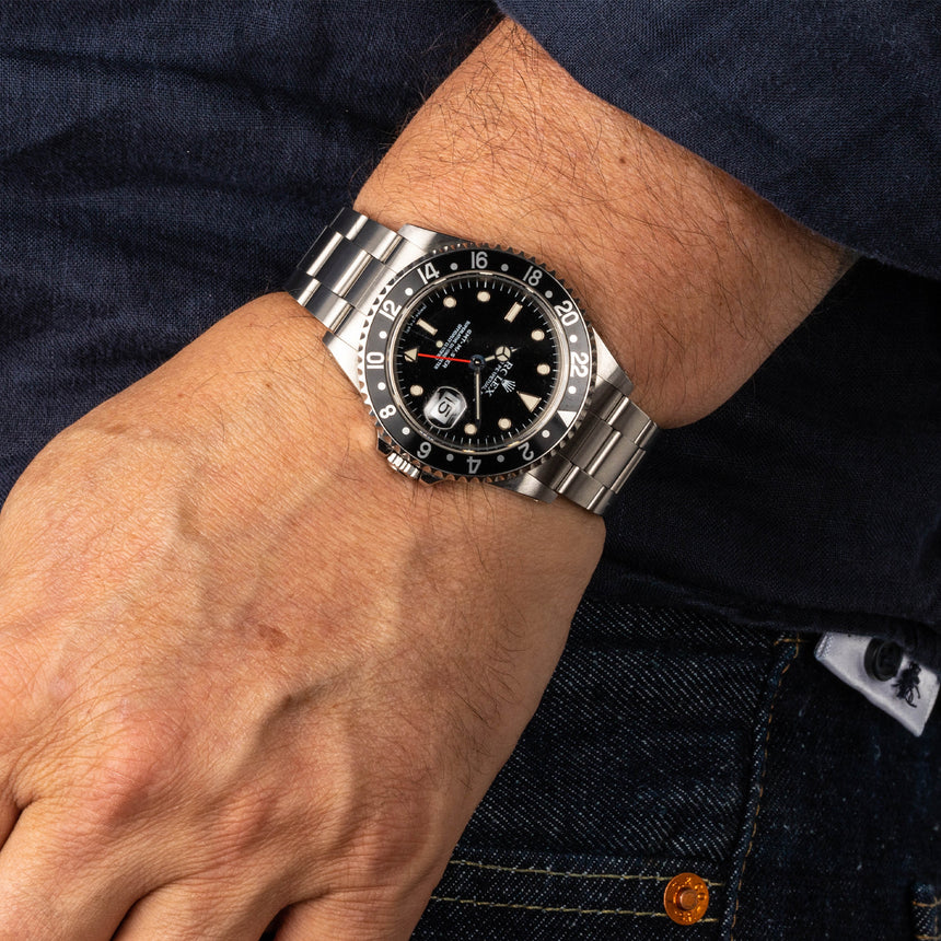 Wrist Rolex Ref 16700 1998 Rolex GMT MASTER Ref 16700 Full Set