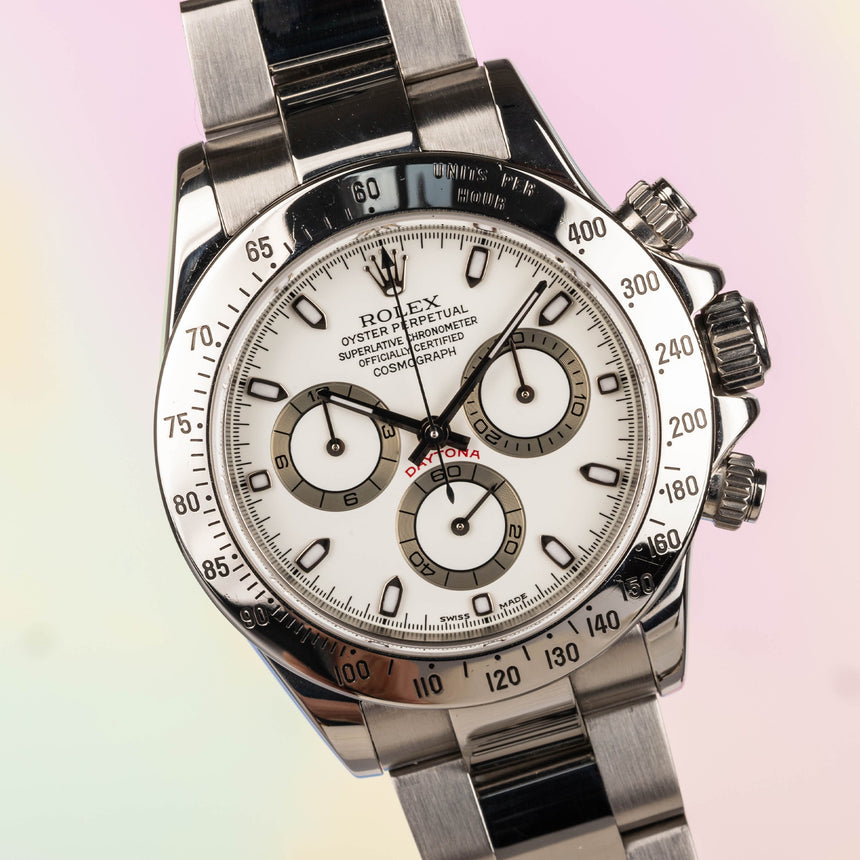 2002 Rolex Daytona White dial ref: 116520, Mint condition & Watch Only !