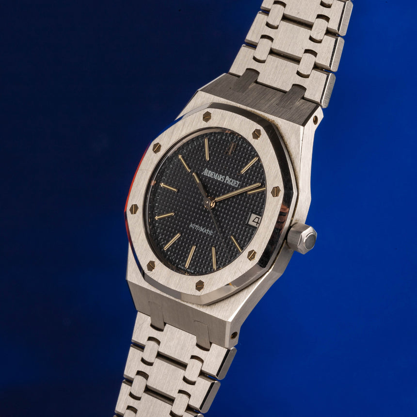 Circa 1995 Audemars Piguet Royal-Oak ref 14790: UNPOLISHED Case, Box & Paper