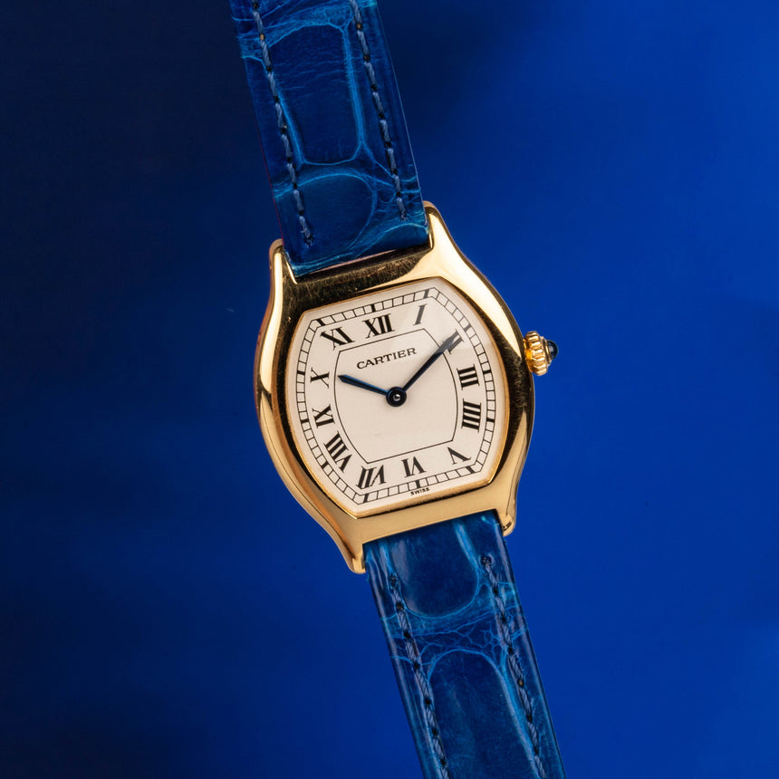 2000 (circa) Cartier Lady tortue 18k gold: Full Cartier set