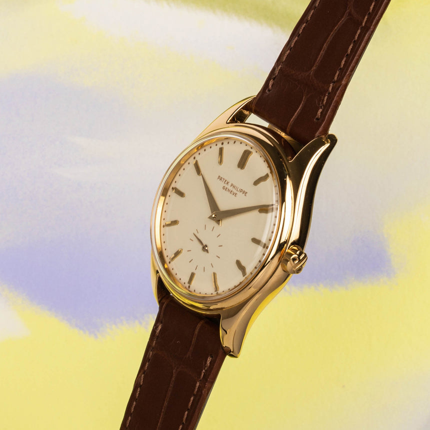 1957 Patek Philippe & co Yellow gold 2526 Enamel dial: Extract + PP service