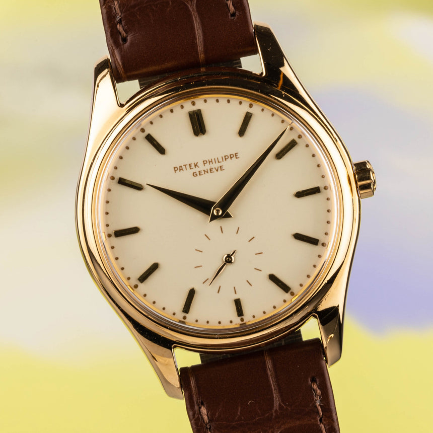 1957 Patek Philippe & co Yellow gold 2526 Enamel dial: Extract + PP service