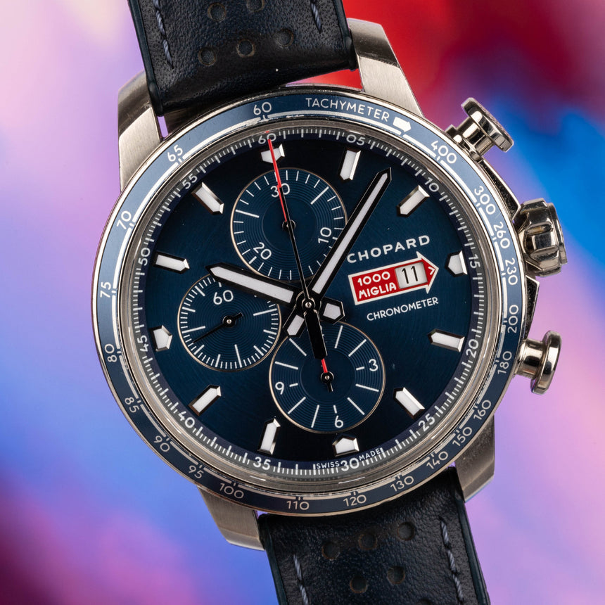 2021 Chopard Mille Miglia GTS Azzurro Limited Edition ref: 168571-3007 Full set