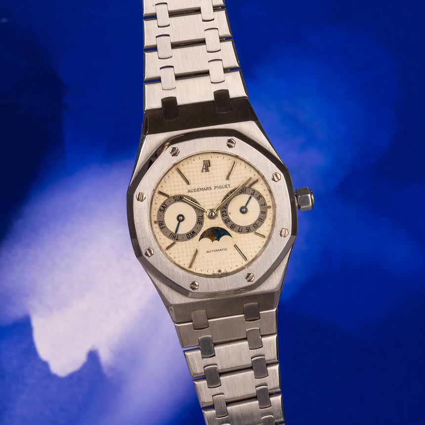 1990’s Audemars Piguet Royal Oak calendar ref 25594st, cream dial