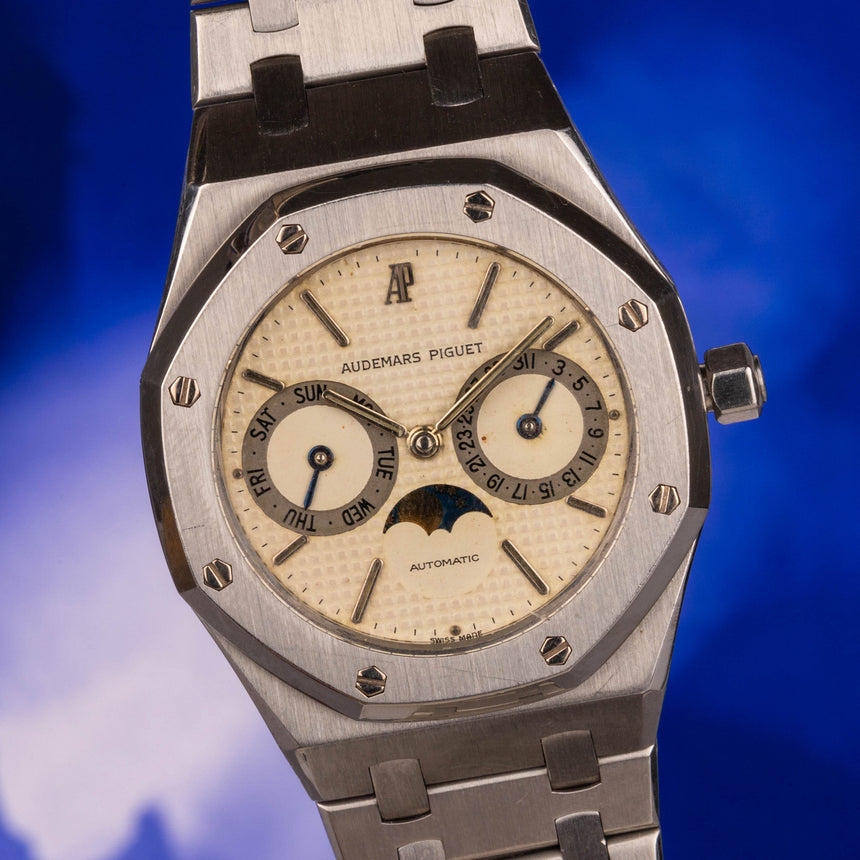 1990’s Audemars Piguet Royal Oak calendar ref 25594st, cream dial