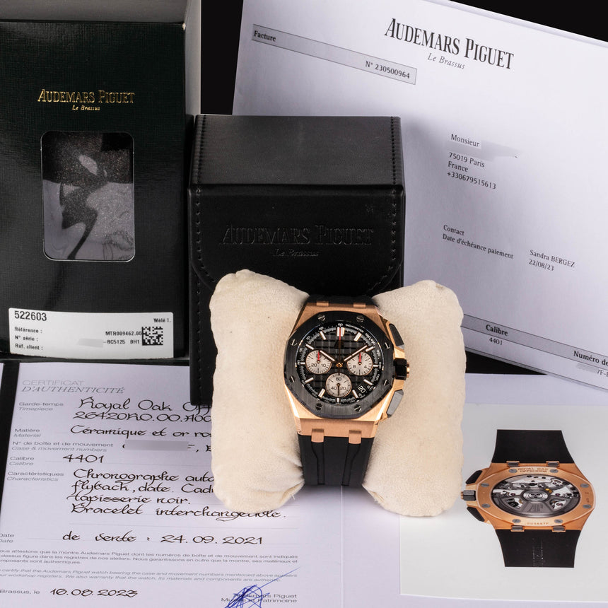 2021 AP Royal Oak Offshore Chrono in Rose Gold Ref: 26420RO.OO.A002CA.01