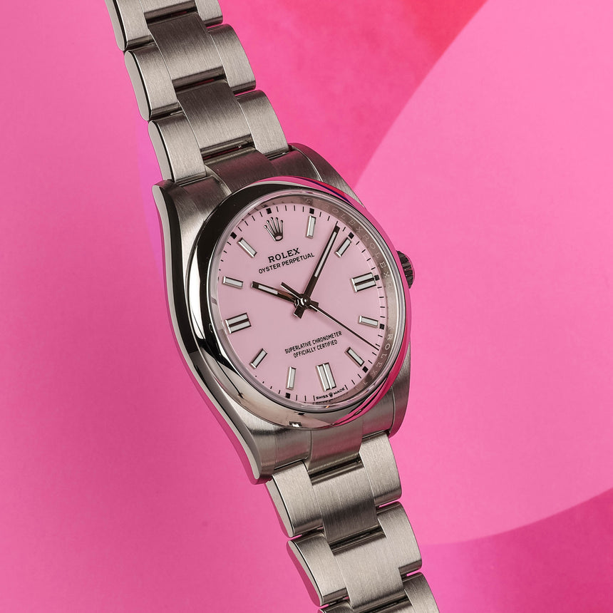 2023 Rolex Oyster perpetual midsize, ref 126000: PINK ! (new 100%)
