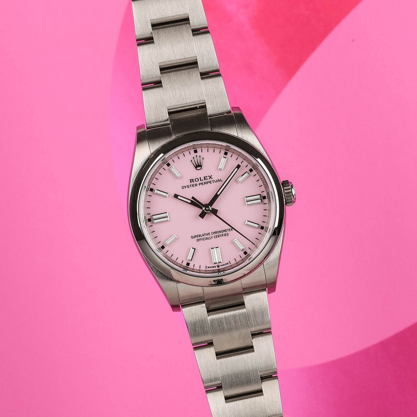 2023 Rolex Oyster perpetual midsize, ref 126000: PINK ! (new 100%)