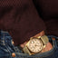 1980 Rolex Oyster Datejust in 18K yellow gold, reference 16018, Ivory enamel dial !