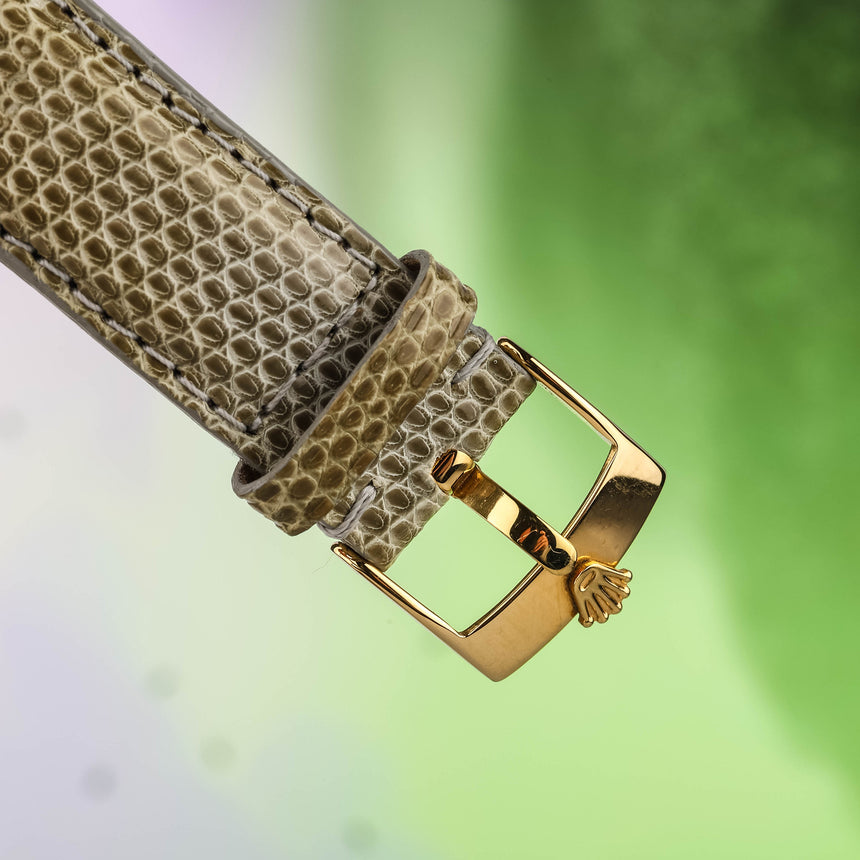 1980 Rolex Oyster Datejust in 18K yellow gold, reference 16018, Ivory enamel dial !