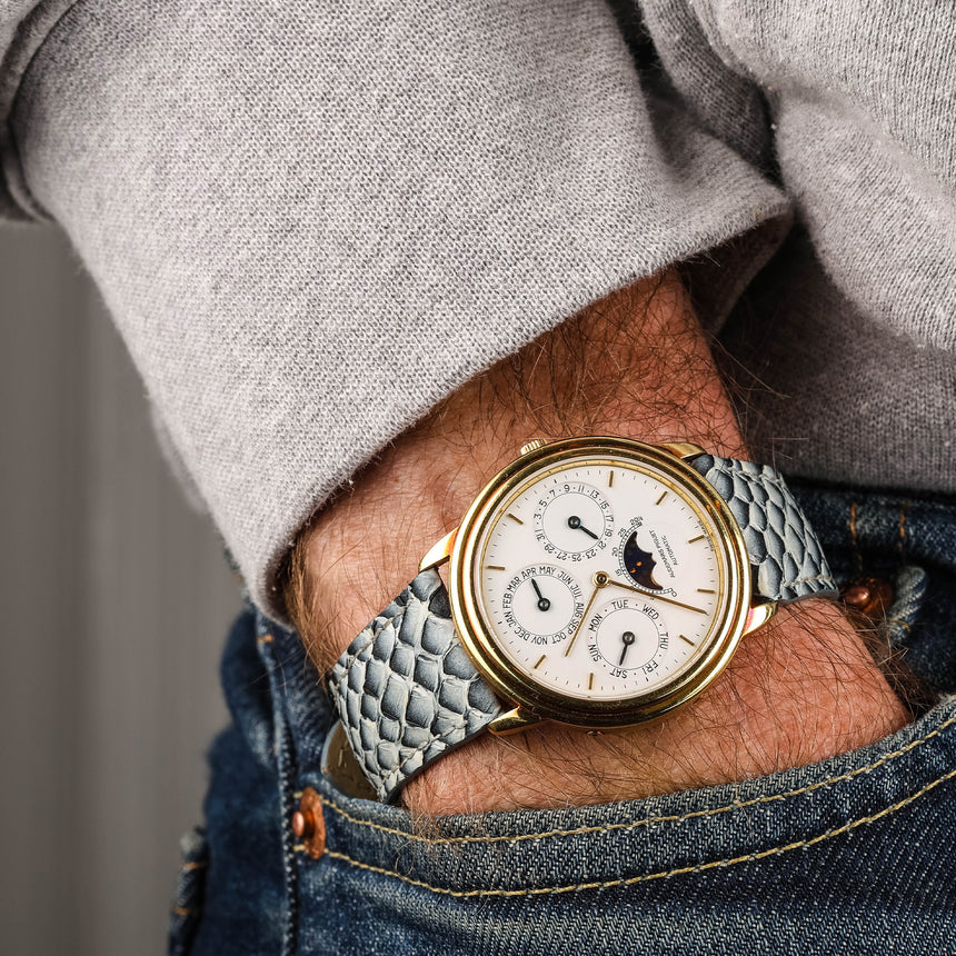 1992 (circa) Audemars Piguet Perpetual calendar in yellow gold, ref 25657BA: MINT ! (extract)