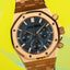 2022 Audemars Piguet Royal Oak, rare reference 26240OR.OO.1320OR.01 , bue dial: Like new & full set
