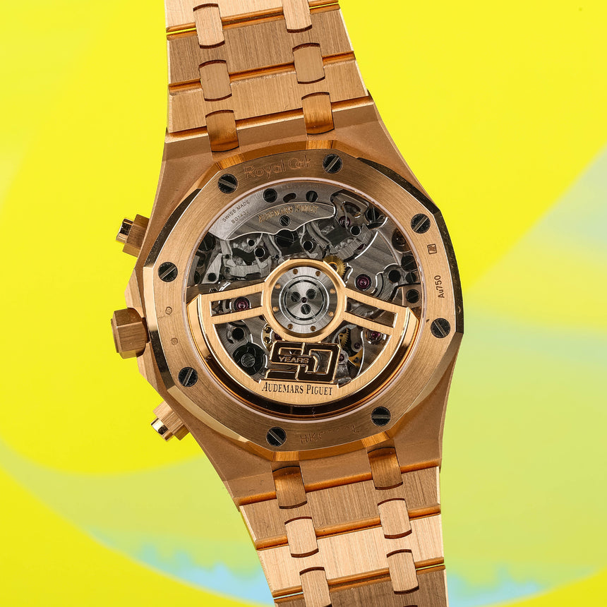 2022 Audemars Piguet Royal Oak, rare reference 26240OR.OO.1320OR.01 , bue dial: Like new & full set