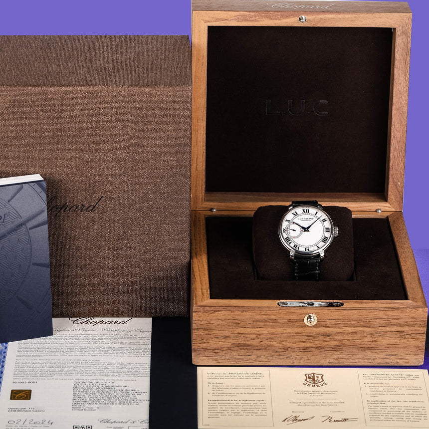 2024 Chopard L.U.C 1963 Platinum Ref: 161963-9001 Full set Only 50 pieces