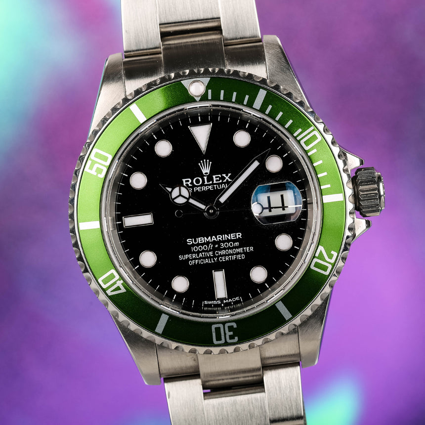 2006 Rolex Submariner KERMIT ref 16610LV : Rolex Certified Pre Owned