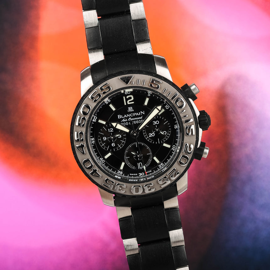 2020 (Circa) Blancpain Air Command Flyback Ref: 2285F-6530-66 Box & Fresh 2024 Service