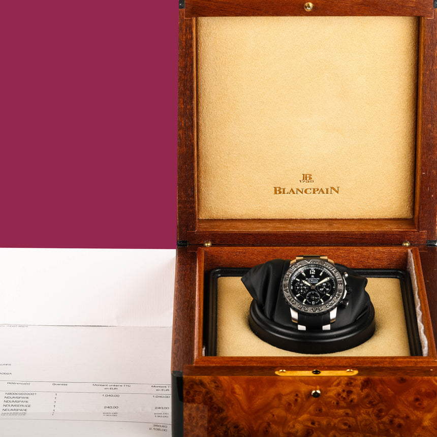 2020 (Circa) Blancpain Air Command Flyback Ref: 2285F-6530-66 Box & Fresh 2024 Service