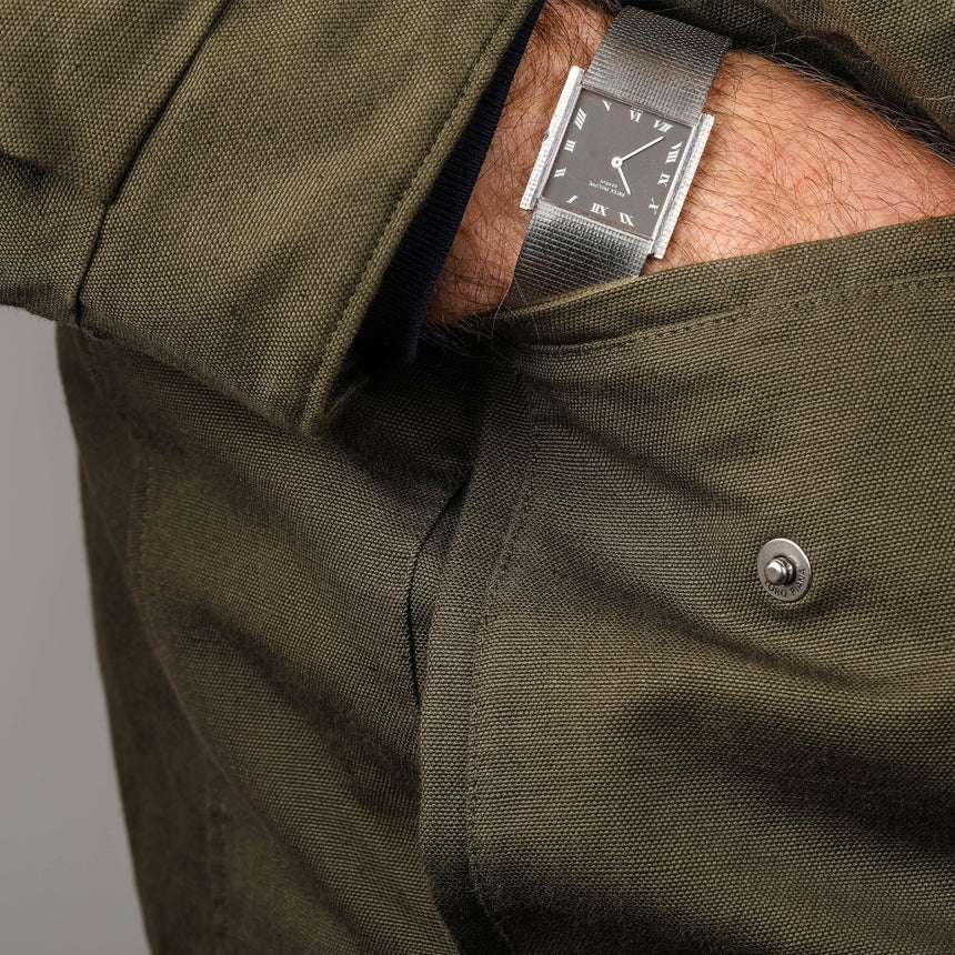 1968 Patek Philippe & co white gold manual winding watch, reference 3494, rare grey dial !