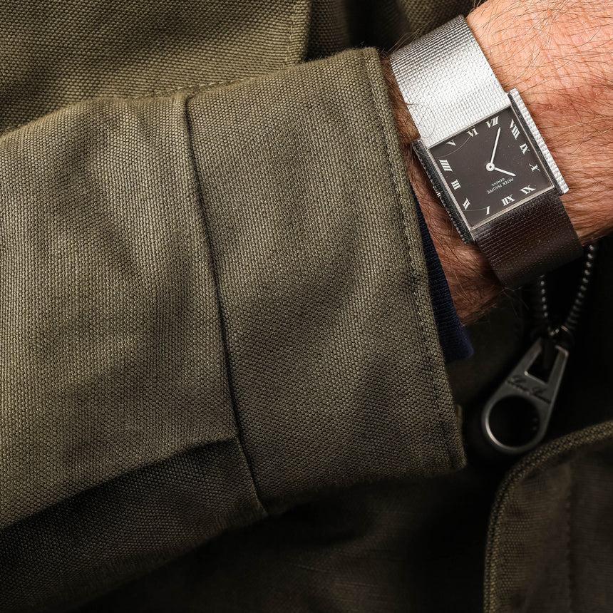 1968 Patek Philippe & co white gold manual winding watch, reference 3494, rare grey dial !