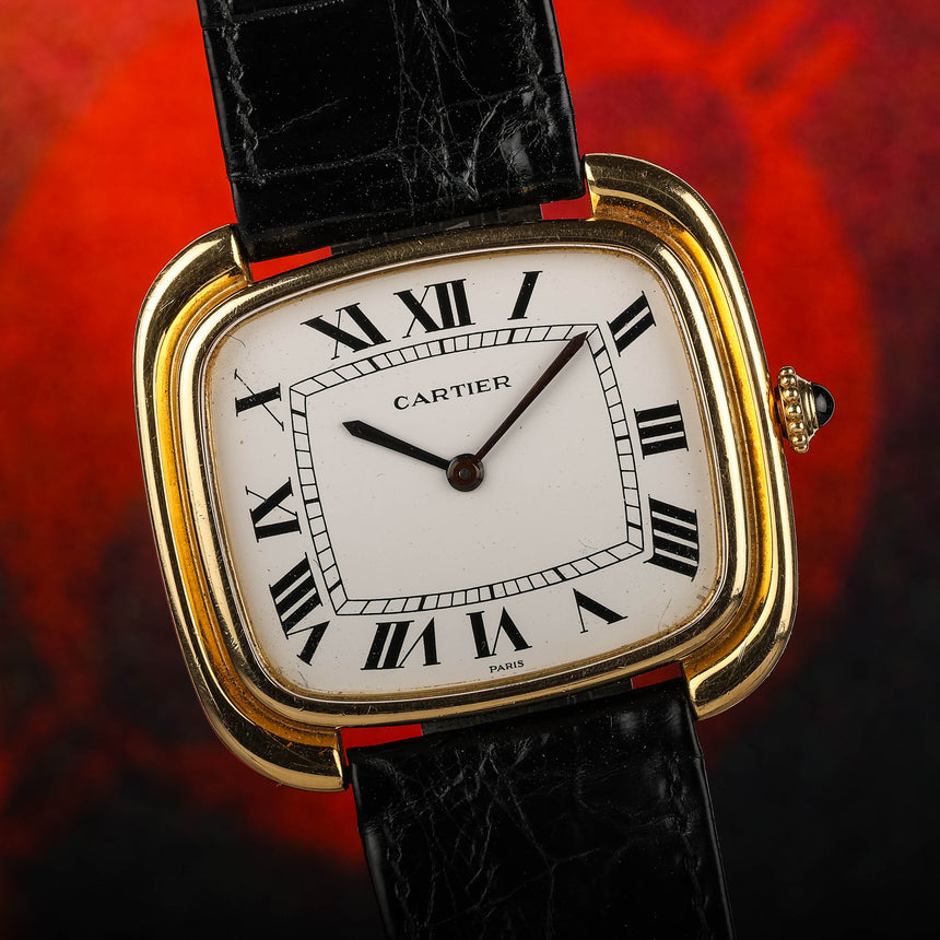 1975 (circa) Cartier Gondole jumbo, Horizontale, in yellow gold, reference 97051: Wonderful
