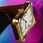 1978 Cartier Bamboo coussin jumbo, in yellow gold, original owner, watch + card: RARE ref 78102