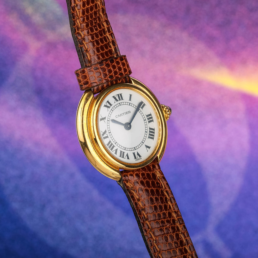1975 (circa) Cartier, from the Louis Cartier collection, Vendome, lady, mega mint, reference 67080