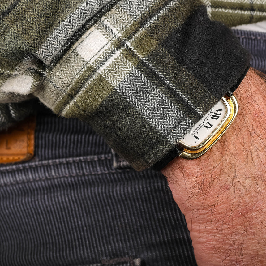 1975 (circa) Cartier Gondole jumbo, Horizontale, in yellow gold, reference 97051: Wonderful