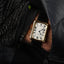1978 Cartier Bamboo coussin jumbo, in yellow gold, original owner, watch + card: RARE ref 78102